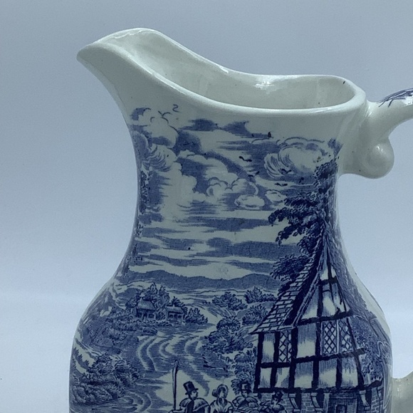 Vintage Enoch Wedgwood England Dickens Coaching Days Hand Engraved Pitcher - Picture 3 of 11